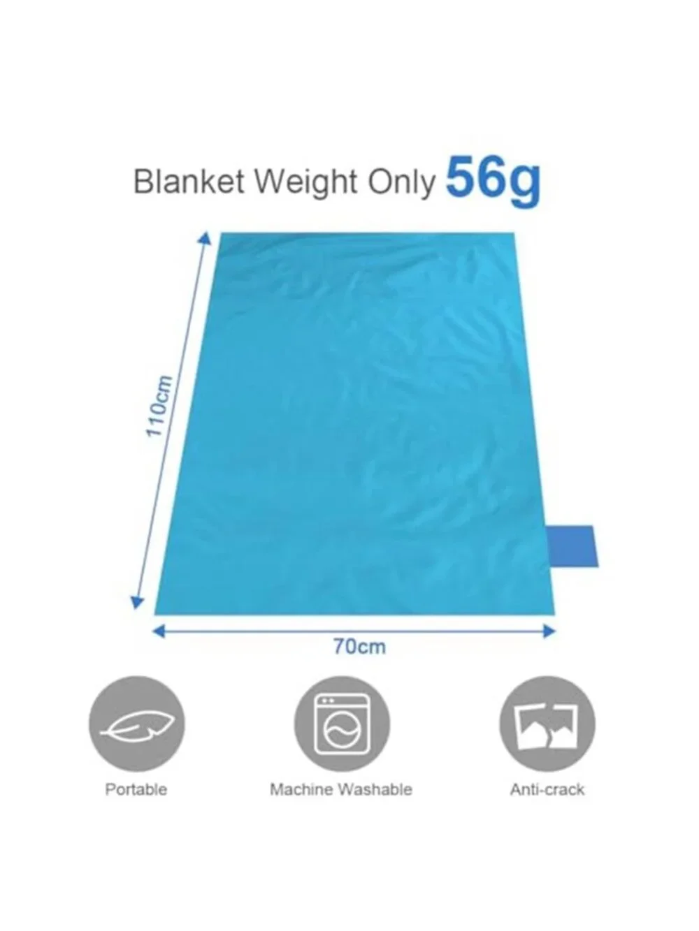 Waterproof Picnic Blanket Beach Mat Sandproof Camping Hiking Outdoor Foldable
